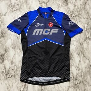 Castelli Motion Cycling Womens Jersey Size M‎ Full Zip Top Pockets USA Made VTG